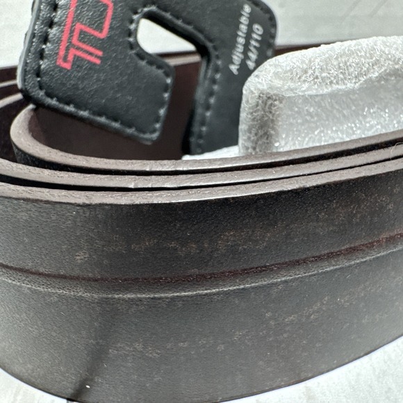 Tumi BeltBrown Leather Size 44 AdjustableNew Made In France 015459NSB-44